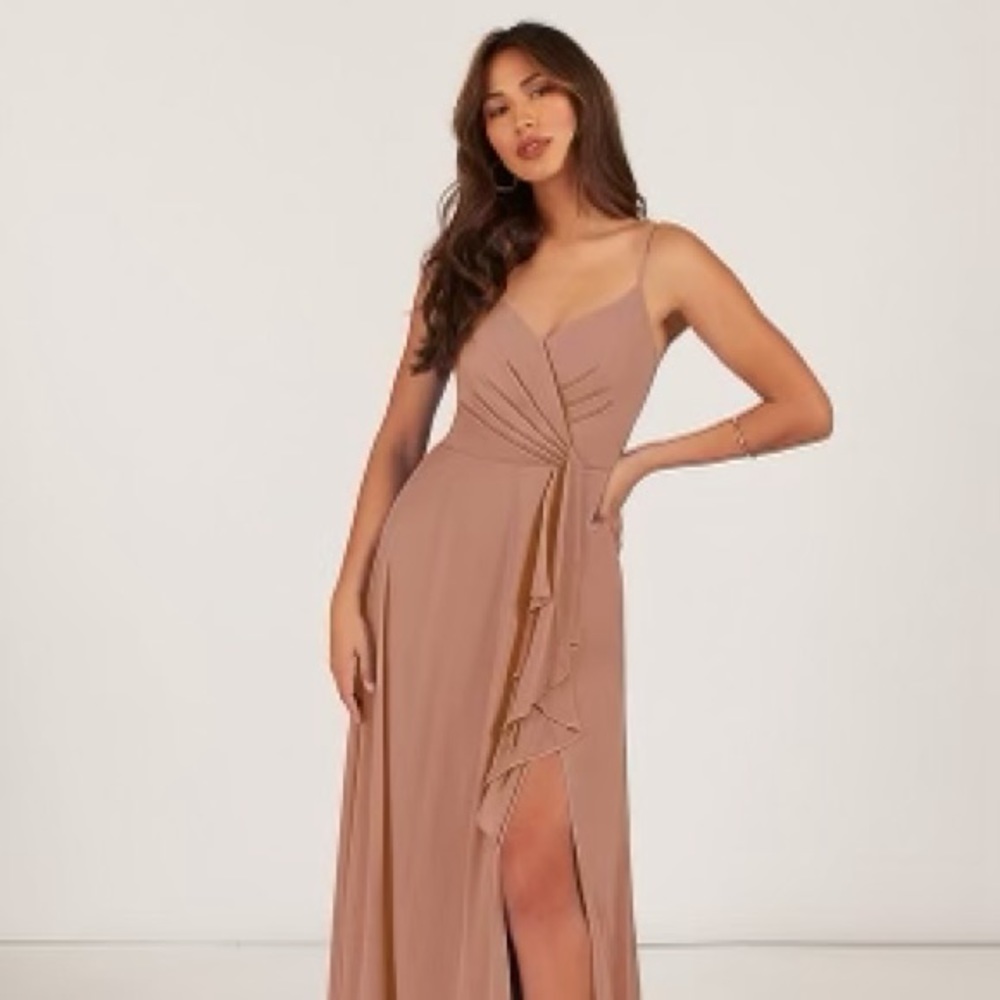 AZAZIE Akita Bridesmaid Dress—Champagne Rose